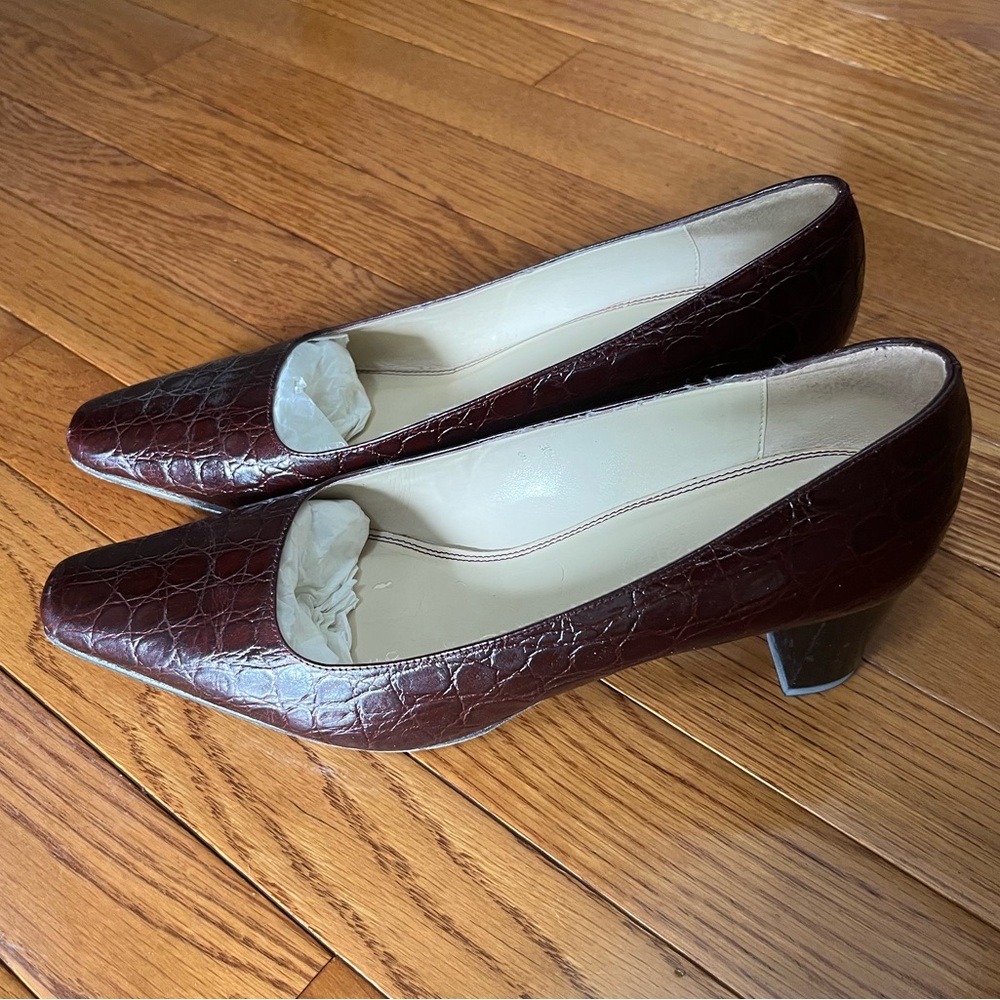 Talbots Wine Berry Raina Heels 9W